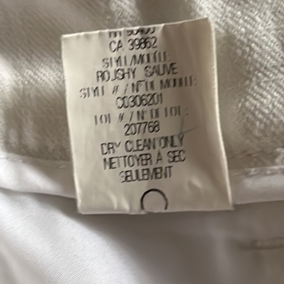 Theory classic linen blend soft white shorts sz 2 - Picture 5 of 12